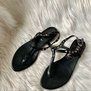 Bally Cilly Thong Strap Sandal with Charms